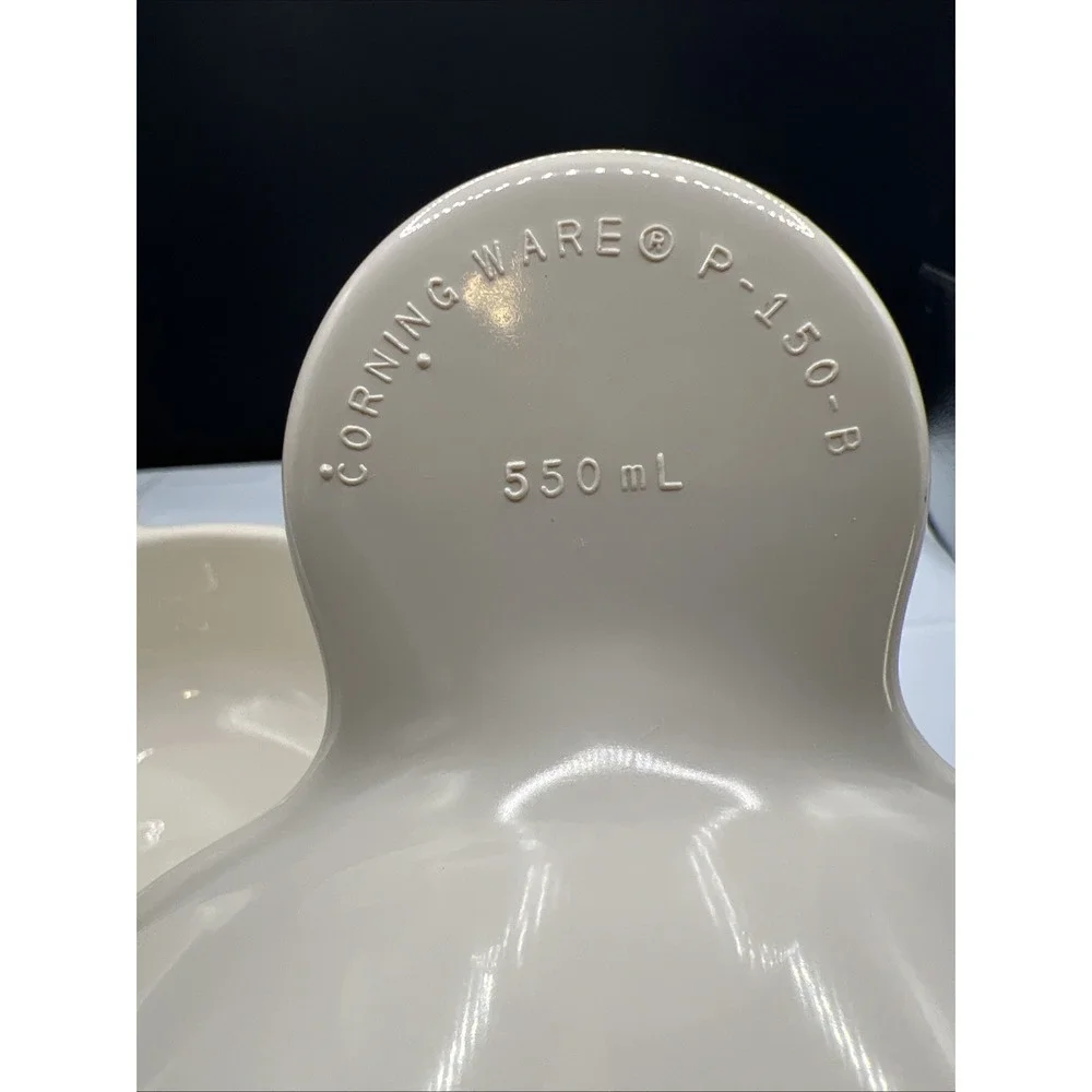 Corning Ware USA Grab It French White Bowl P-150-B 15 OZ Set of 2 Vintage